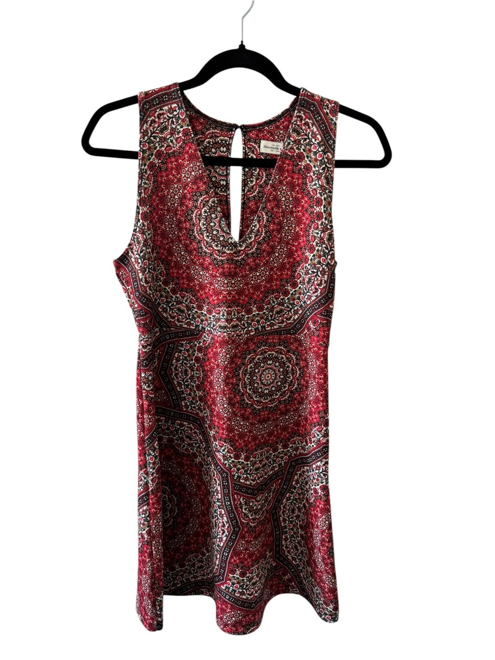 A&F Red Paisley Mini Dress sz M